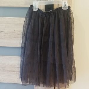 Elegant Black Tulle Skirt
